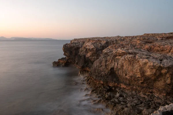 Uma Bela Foto Can Marroig Formentera Espanha Durante Pôr Sol — Fotografia de Stock