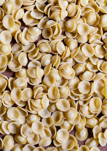 Nahaufnahme Einer Traditionellen Italienischen Trockenpasta Orecchiette — Stockfoto