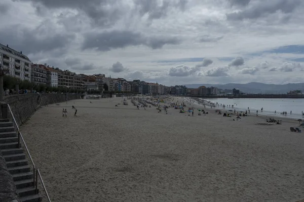 Sanxenxo Spanien Juli 2021 Ein Strand Sangenjo Einer Spanischen Stadt — Stockfoto