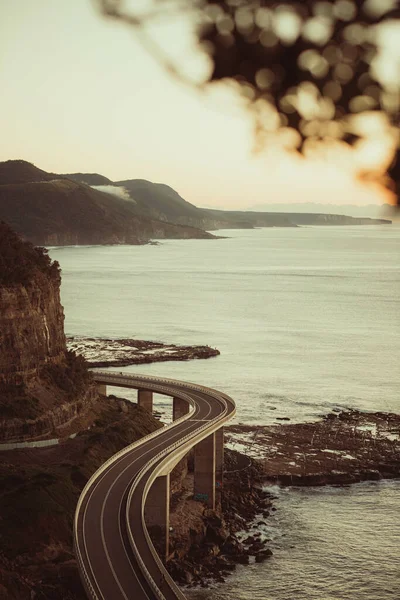 Vue Verticale Pont Sea Cliff Wollongong Australie — Photo