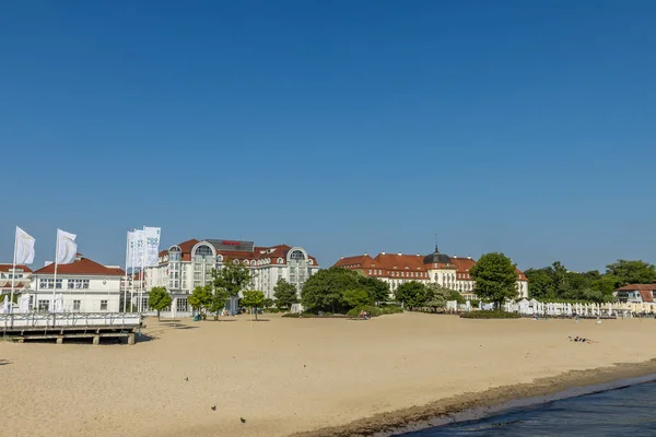 Elbla Poland Haziran 2021 Sopot Polonya Daki Grand Hotel Hava — Stok fotoğraf