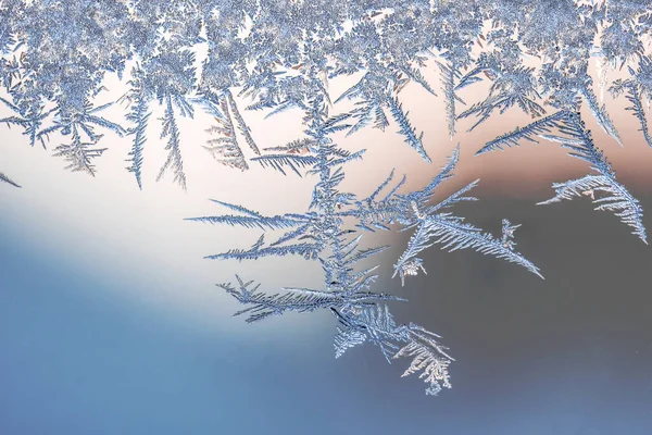 Closeup Shot Beautiful Frost Going Surface — Stock Photo, Image