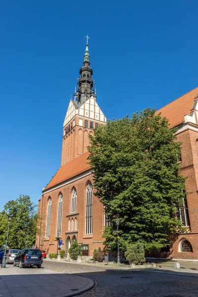 Elblag Pologne Juin 2021 Cathédrale Saint Nicolas Elblag Pologne — Photo