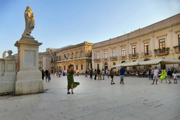 Syracuse Israel Jul 2021 Shot Syracuse Ancient Cathedral Square Full — Stock Photo, Image