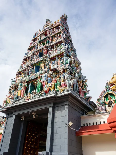 Знаменитый Храм Шри Мариаммана Сингапуре — стоковое фото