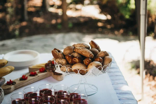 Düğün Merasimi Için Pastayı Yakından Çek — Stok fotoğraf