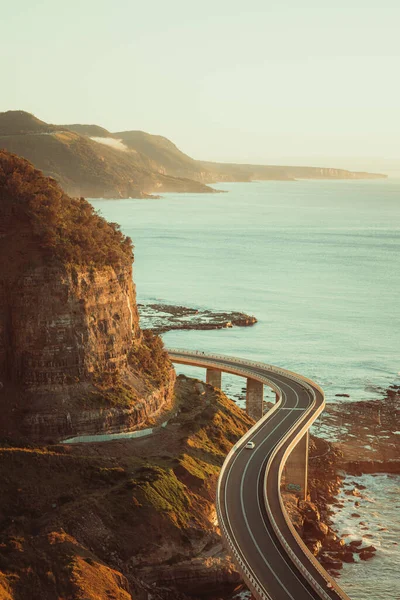 Zdjęcie Pionowe Mostu Sea Cliff Bridge Wollongong Australia — Zdjęcie stockowe