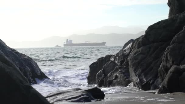 Hermosa Vista Del Mar Océano — Vídeos de Stock