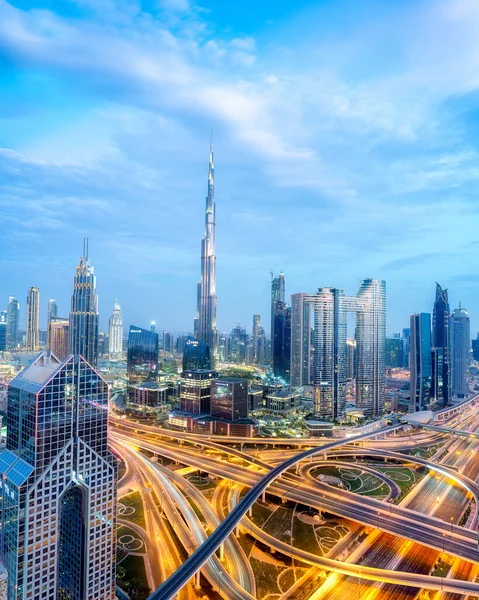 Dubai United Arab Emirates Ledna 2021 Zatažená Obloha Nad Dubajským — Stock fotografie