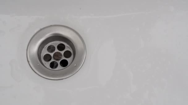 Banyo Lavabo Yakın Çekim — Stok video