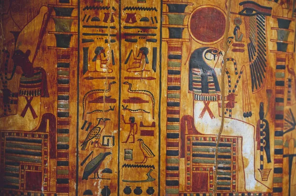 Auténtico Arte Egipcio Heliografías — Foto de Stock