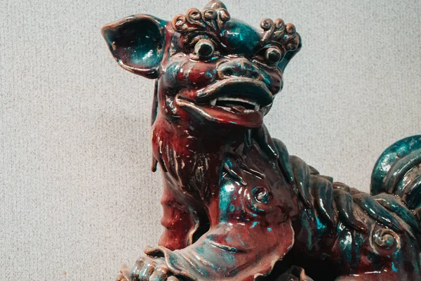 Closeup Shot Old Foo Dogsculpture — Stock Photo, Image