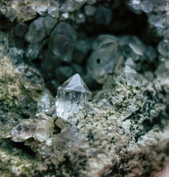 Ein Selektiver Fokus Schuss Von Quarz Strass — Stockfoto