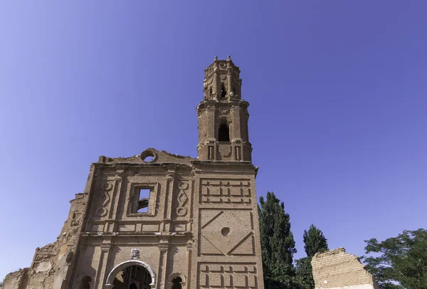 Zřícenina Vesnice Belchite Provincii Zaragoza Španělsko Španělské Občanské Válce — Stock fotografie