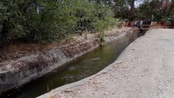 Schöne Aussicht Auf Den Fluss Park — Stockvideo