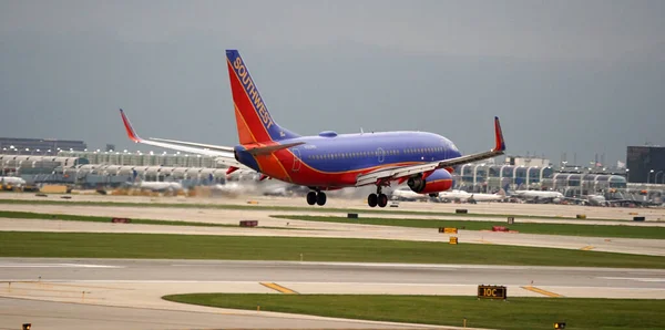 Chicago États Unis Juil 2021 Vol Southwest Airlines Prépare Pour — Photo
