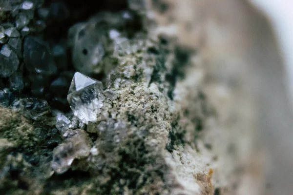 石英莱茵石的选择性聚焦拍摄 — 图库照片