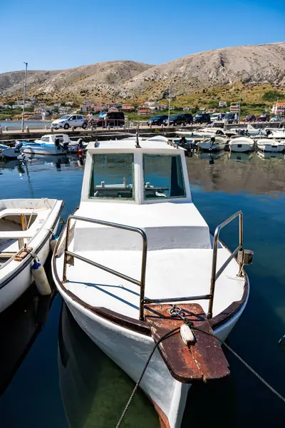 Pag Croatia Jul 2021 Een Eigen Boot Het Water Met — Stockfoto