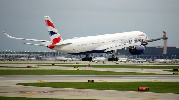 Chicago États Unis Juil 2021 Avion British Airways Airbus A330 — Photo