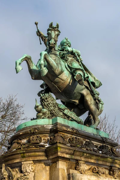 Μνημείο John Iii Sobieski Στο Γκντανσκ Της Πολωνίας — Φωτογραφία Αρχείου
