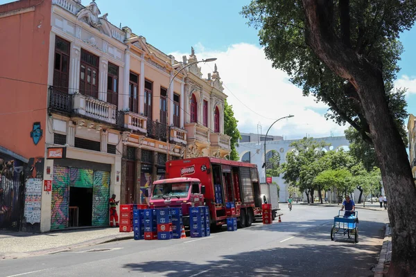 Rio Janeiro Brazil Dec 2017 Zicht Straat Met Een Grote — Stockfoto