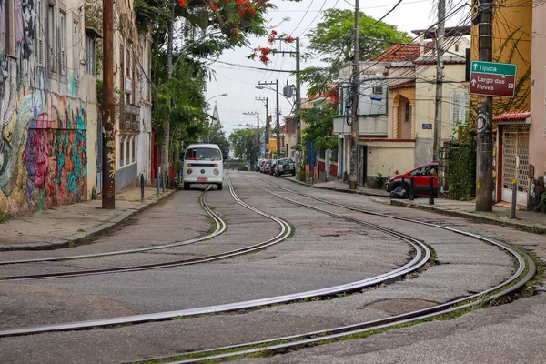 Rio Janeiro Brasil 2017 Vista Uma Ferrovia Rio Janeiro Brasil — Fotografia de Stock