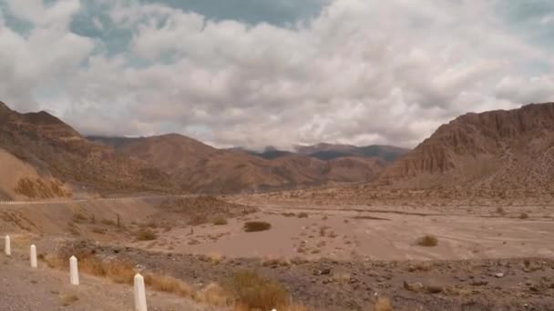 Prachtig Landschap Van Bergen Woestijn — Stockvideo