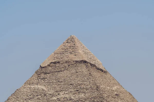 Giza Kahire Mısır Ünlü Piramitlerinin Nefes Kesici Bir Görüntüsü — Stok fotoğraf