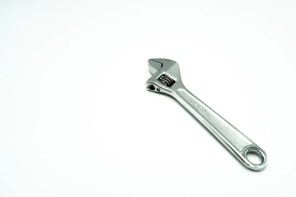 Adjustable Wrench Isolated White Background — Stock Photo, Image