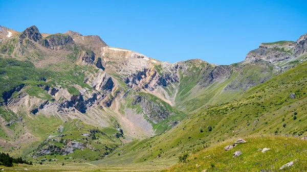 Schöne Aussicht Auf Das Valle Otal Mit Bergen Und Grünen — Stockfoto