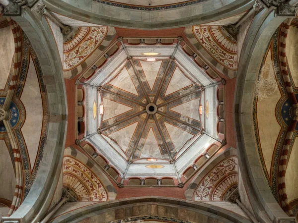 Dôme Intérieur Basilique Sant Andrea Église Monastère Vercelli Piémont Italie — Photo