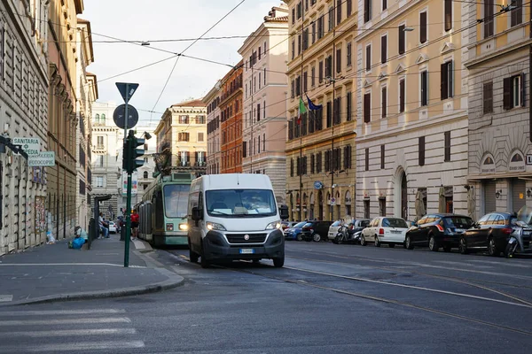 Roma Italia Sep 2019 Primer Plano Los Vehículos Detenidos Por — Foto de Stock