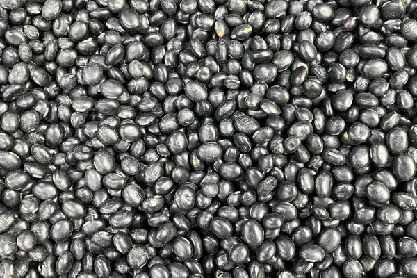 Overhead Shot Black Beans Sold Local Market — Stock Photo, Image