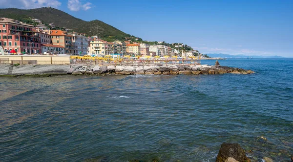 Una Hermosa Costa Varazze Liguria Italia — Foto de Stock