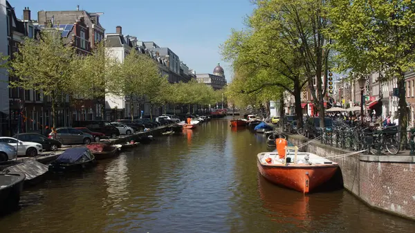 Amsterdam Países Bajos Mayo 2016 Una Toma Ángulo Alto Del — Foto de Stock