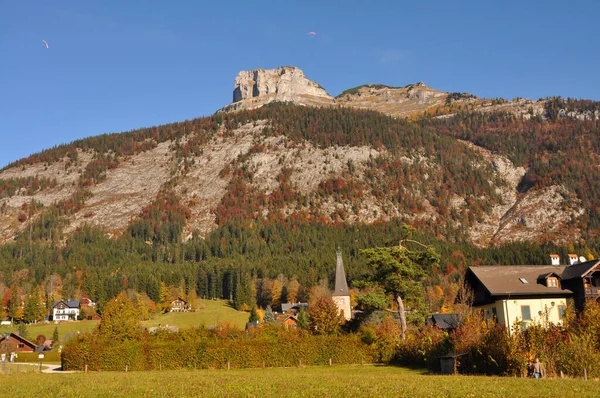 Alp Dağı Eziği Altaussee Avusturya Styria Görüşürüz — Stok fotoğraf