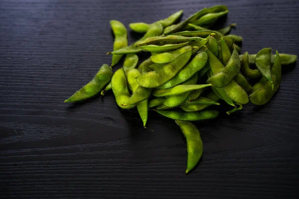 Primer Plano Las Plantas Judías Verdes Sobre Mesa — Foto de Stock