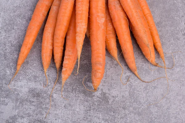 Świeże Marchewki Wegańskie Jedzenie Organiczne Warzywa Teksturowanym Tle — Zdjęcie stockowe