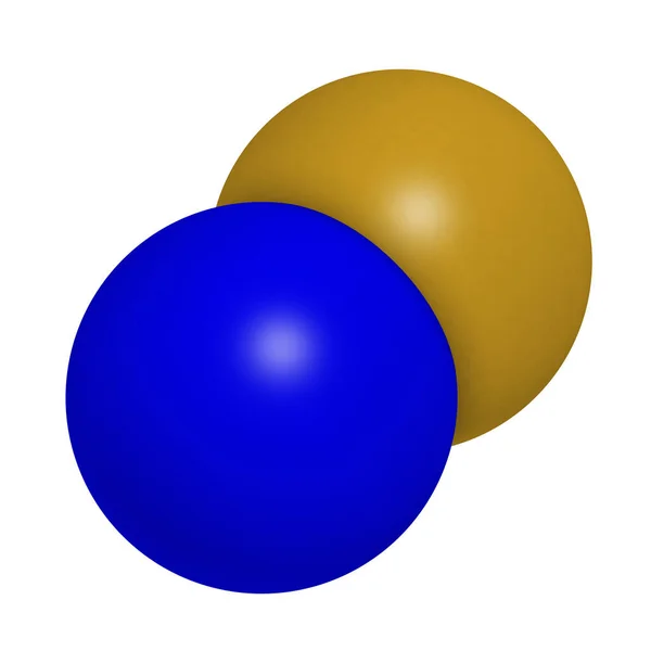 Natriumfluoride Chemische Structuur Weergave Atomen Worden Weergegeven Als Bollen Met — Stockfoto