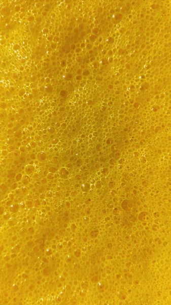 Vertical Closeup Bright Yellow Foam Whipped Eggs — Stock Photo, Image