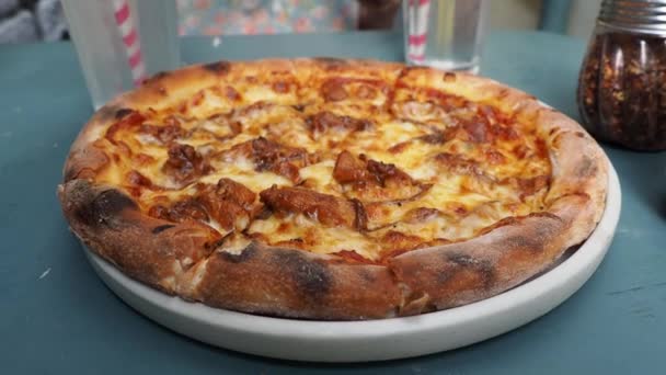 Domowe Pizza Bliska — Wideo stockowe