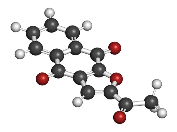 Molecola Droga Cancro Alla Nafabcasina Rendering Gli Atomi Sono Rappresentati — Foto Stock