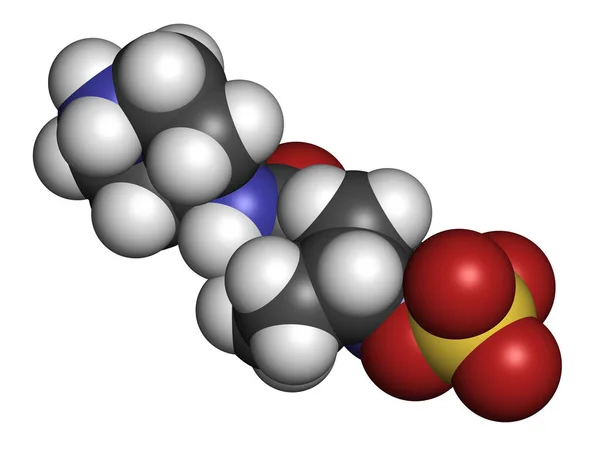 락타아제 억제제는 항생제가 포함되어 있습니다 렌더링 원자들은 표현됩니다 — 스톡 사진