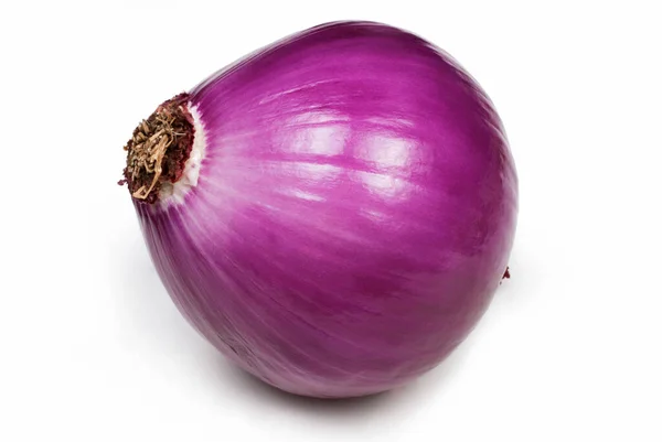 Aromatisk Mycket Färsk Ekologisk Lila Lök Allium Cepa Ingrediens För — Stockfoto