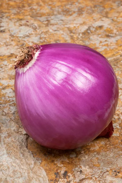Аромат Свежий Органический Фиолетовый Лук Allium Cepa Ингредиент Еды — стоковое фото