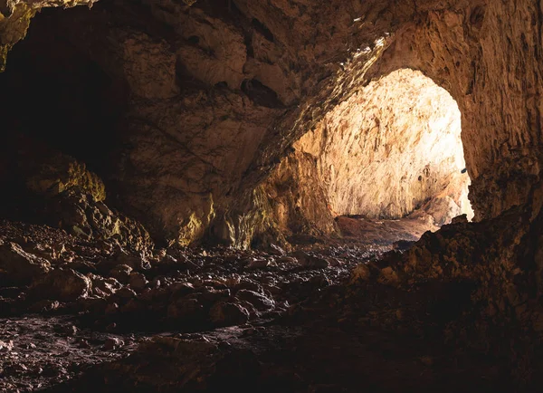 Skalní Jeskyně Kameny Zemi — Stock fotografie