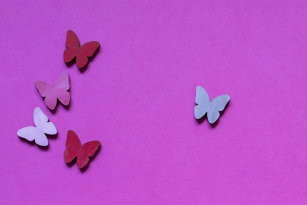 Una Hermosa Mariposas Colores Sobre Fondo Brillante Ideal Para Papel —  Fotos de Stock