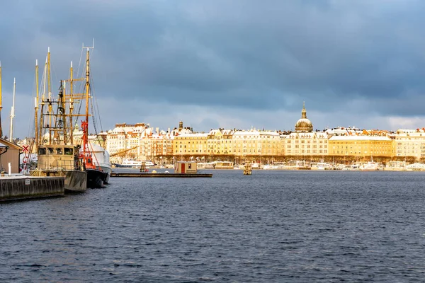 Beautiful Cityscape Stockholm City Cloudy Sky Sweden — Stock Photo, Image