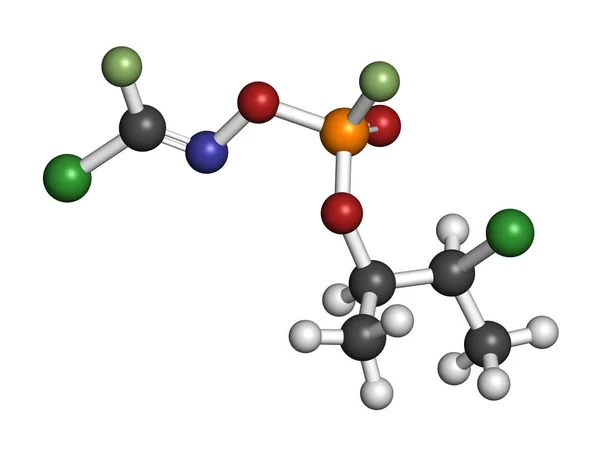 Substancja Novichok Molekuła 234 Struktura Chemiczna Proponowana Przez Hoeniga Ellisona — Zdjęcie stockowe