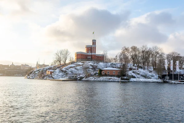 Beautiful Historical Kastellet Citadel Islet Kastellholmen Central Stockholm Sweden — Stock Photo, Image